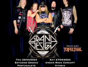 Cartel de la gira de Grand Design en España