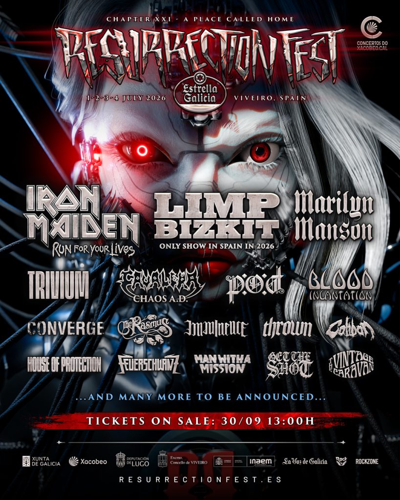 Iron Maiden en Resurrection Fest 2026, Marilyn Manson y más