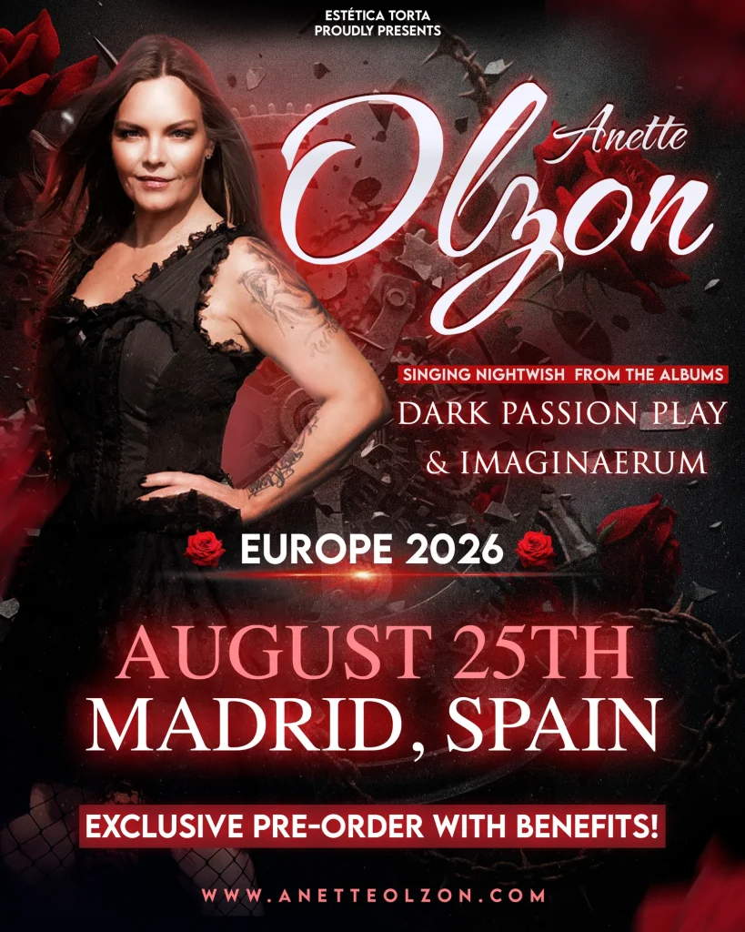 Anette Olzon en Madrid cartel