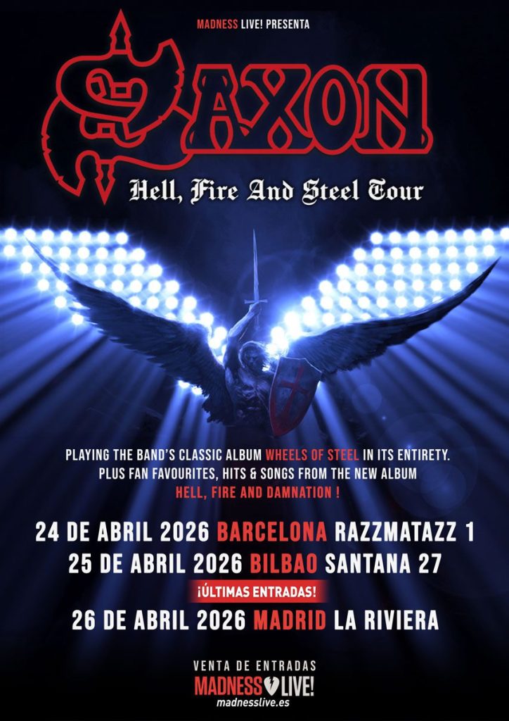 Saxon en España cartel