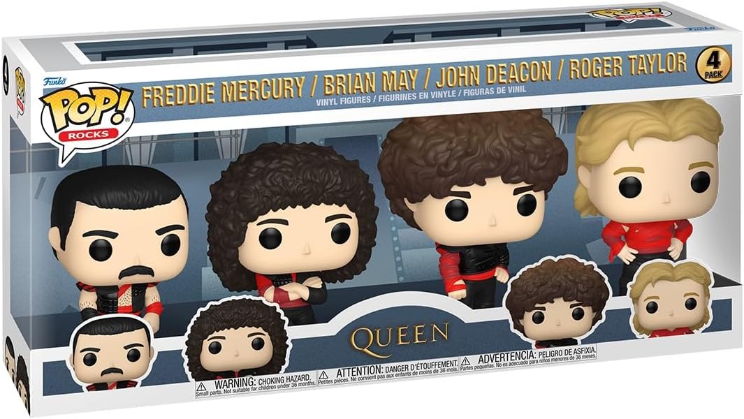 Pack Funko Pop Queen set completo banda Freddie Mercury Brian May
