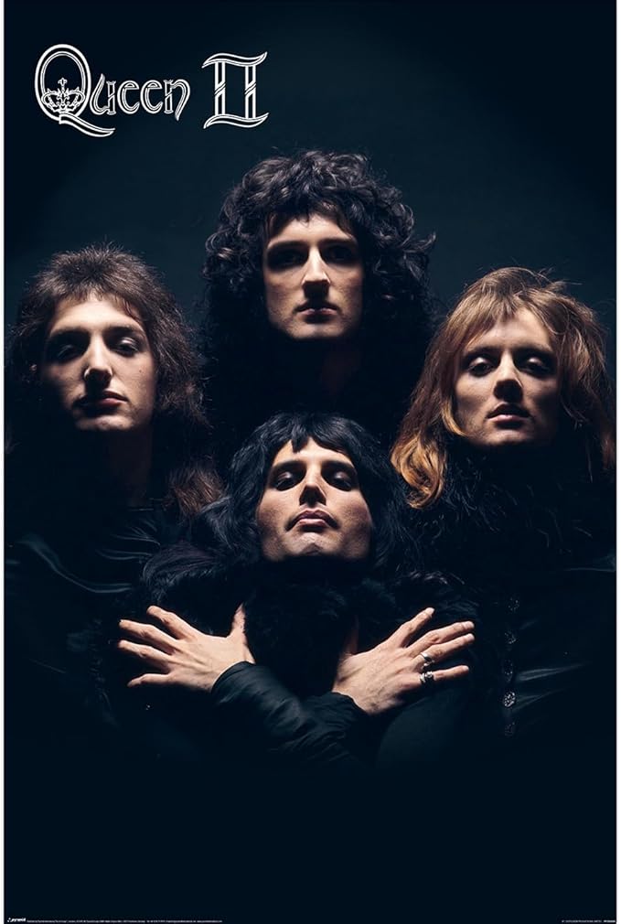 Poster de Queen para amantes del rock clásico en San Valentín