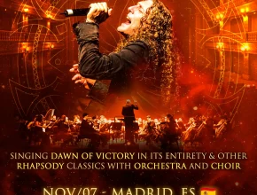 Fabio Lione concierto sinfónico. Este es el cartel del evento en el que interpretará Dawn Of Victory entero