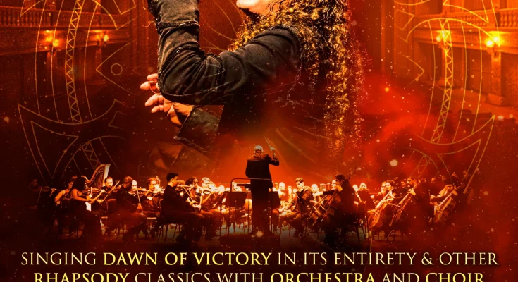 Fabio Lione concierto sinfónico. Este es el cartel del evento en el que interpretará Dawn Of Victory entero