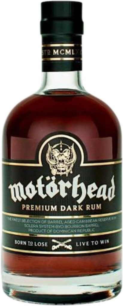 Ron oficial de banda de rock merchandising premium
