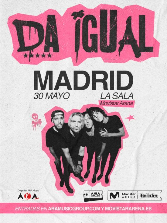 Da igual en Movistar Arena la sala