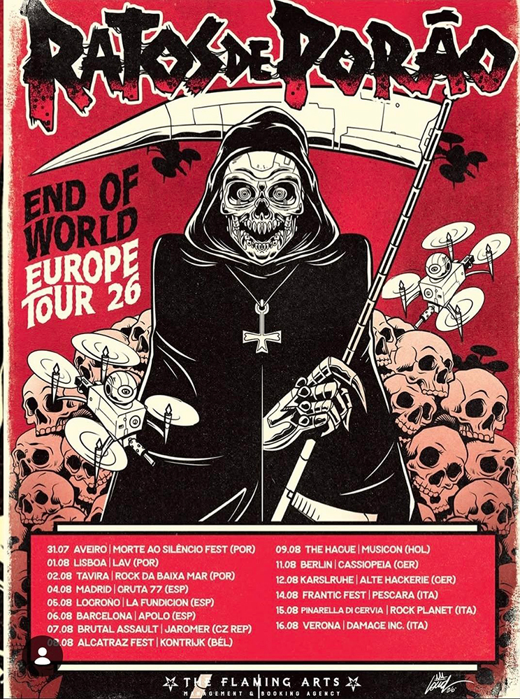Ratos de Porão en España, cartel