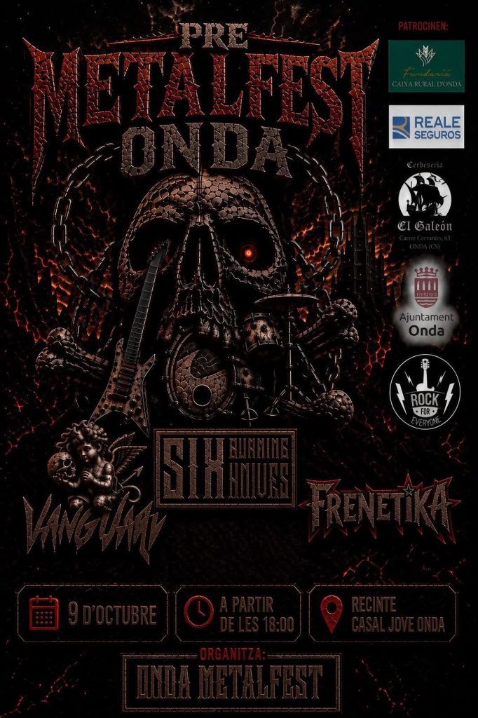 Onda Metal Fest 2026: cartel del pre festival