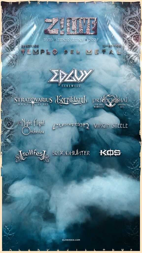 Edguy en Z Live. Cartel de las primeras confirmaciones