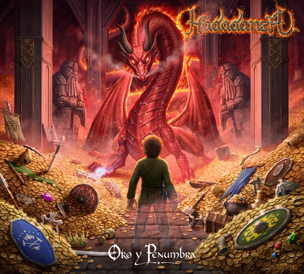 Portada del disco Oro y Penumbra de Hadadanza. Ya tenemos el single el rey dorado disponible